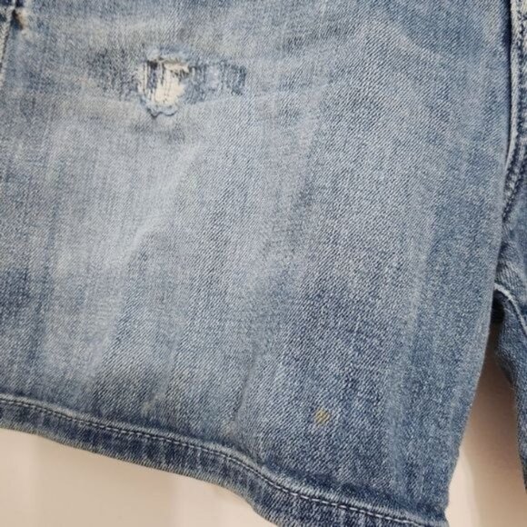 Anthropologie Picro And The Letter Press Jean Shorts Women's 28 Blue Distressed - Picture 5 of 14